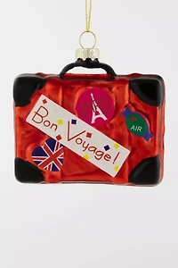 Northlight Bon Voyage Suitcase Glass Ornament