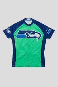 Vintage Seattle Seahawks Zip-Up Football Jersey