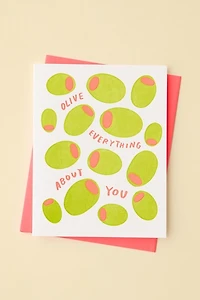 And Here We Are Olive Everything About You Valentine’s Day Card