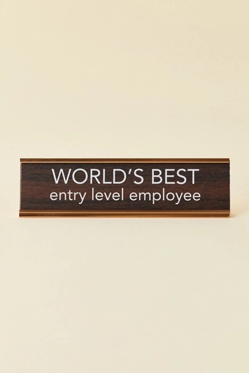 Lemon Soda Novelty Name Plate Desk Sign