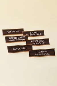 Lemon Soda Novelty Name Plate Desk Sign