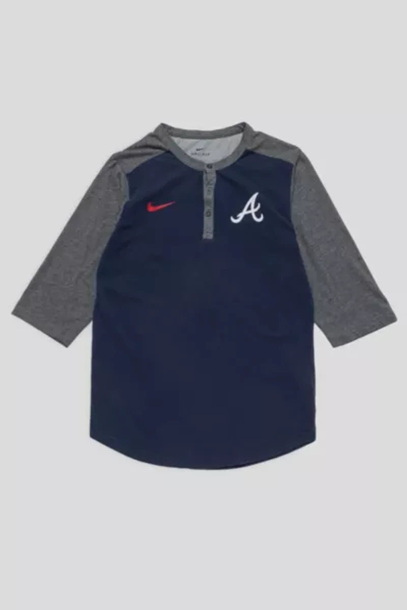 Atlanta Braves 3/4 Sleeve Baseball Tee