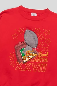 Vintage Atlanta Super Bowl Football Graphic Sweatshirt