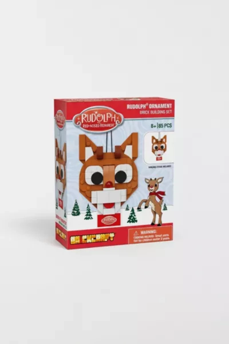 Rudolph The Red-Nosed Reindeer Brickcraft Ornament Building Set