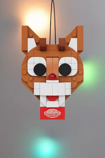 Rudolph The Red-Nosed Reindeer Brickcraft Ornament Building Set