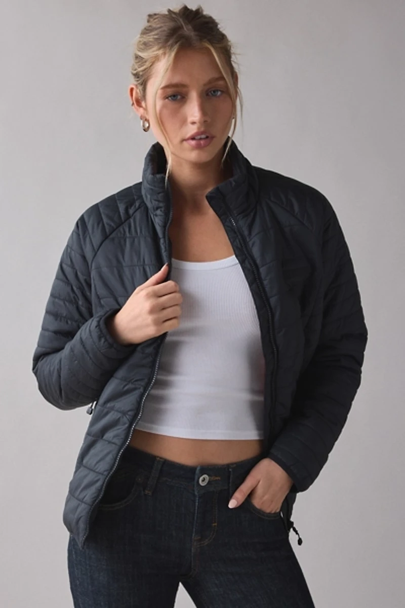 Merrell Connie Mock Neck Packable Puffer Zip-Up Jacket