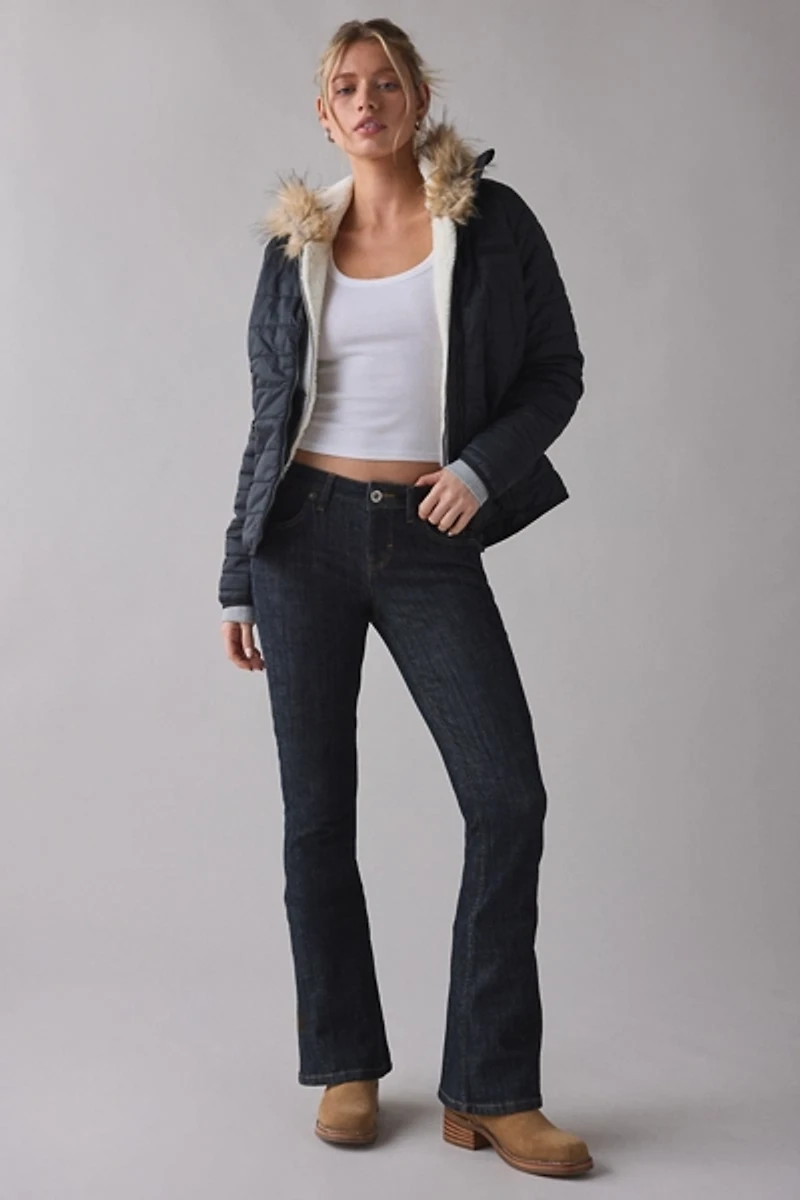 Merrell Connie Mock Neck Packable Puffer Zip-Up Jacket