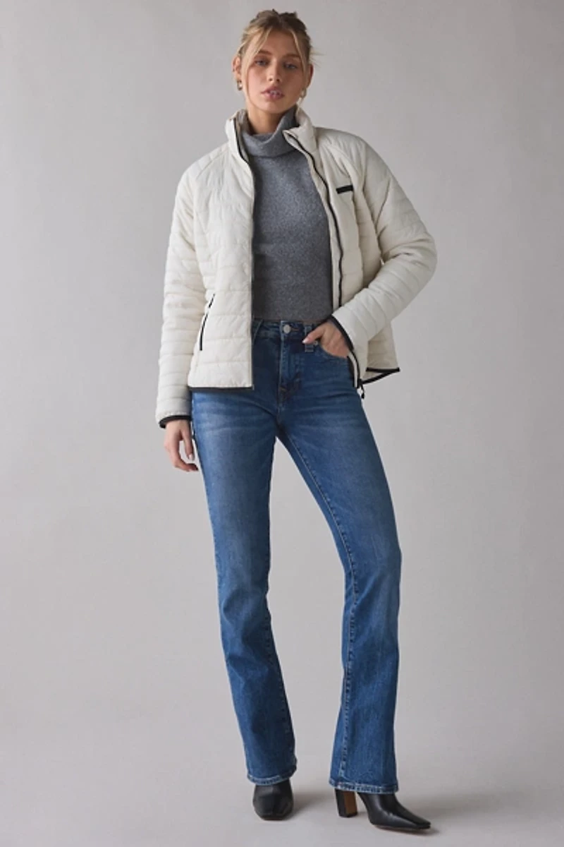 Merrell Connie Mock Neck Packable Puffer Zip-Up Jacket