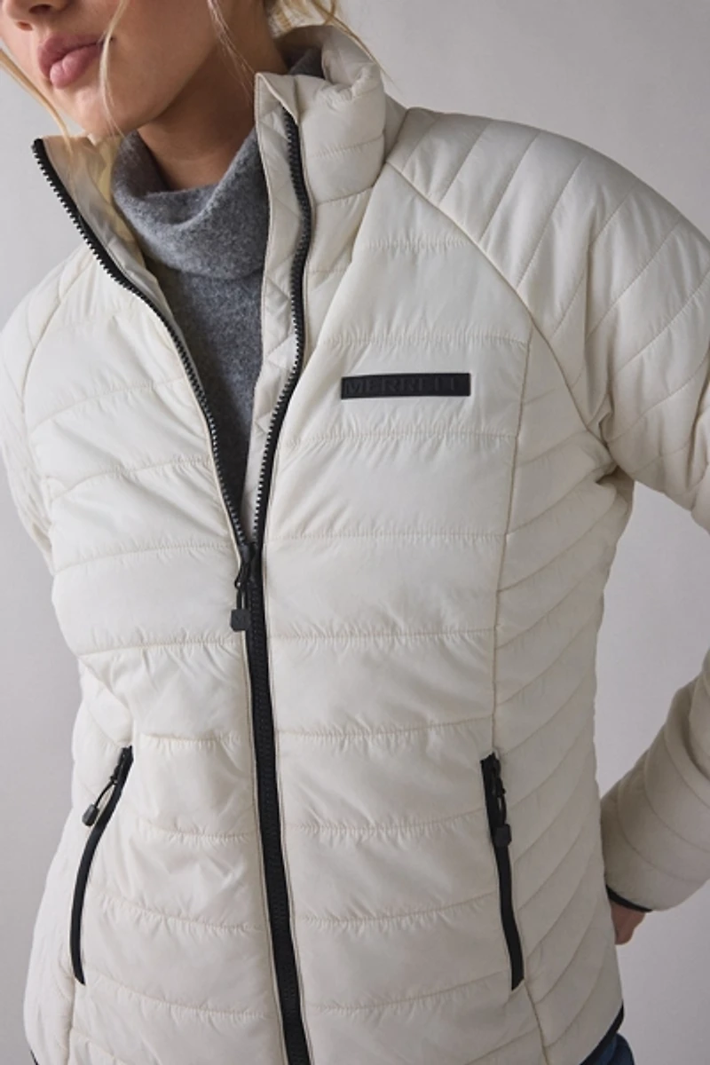 Merrell Connie Mock Neck Packable Puffer Zip-Up Jacket