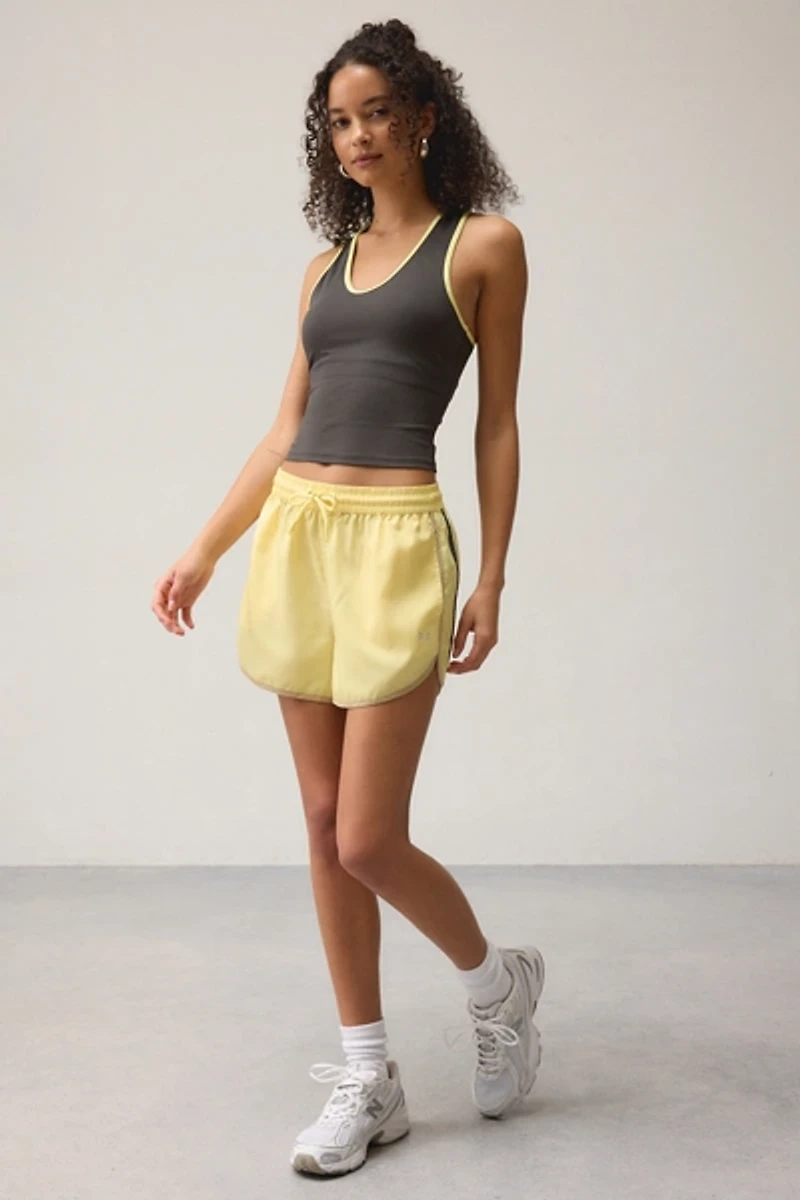 P.E Nation Renewal Smokestone + Lemonade V-Neck Cropped Tank Top