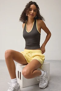 P.E Nation Renewal Smokestone + Lemonade V-Neck Cropped Tank Top