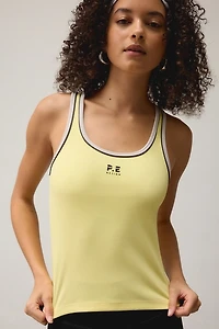 P.E Nation Nexus Lemonade Rib Cropped Tank Top