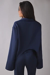 by.DYLN Andi 2.0 Tie-Front Satin Shirt