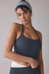 P.E Nation Unwind Asphalt Halter Tank Top