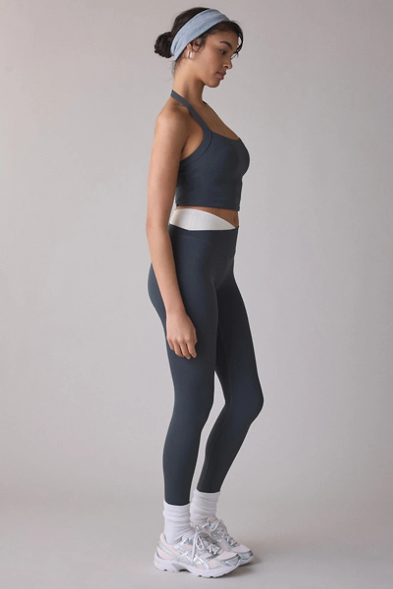 P.E Nation Wander Asphalt Crisscross Waistband Full Length Legging