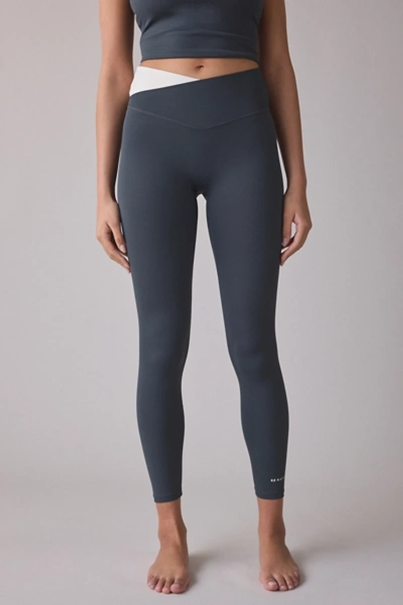 P.E Nation Wander Asphalt Crisscross Waistband Full Length Legging