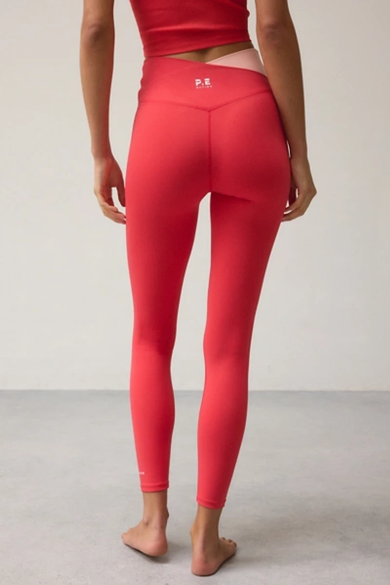 P.E Nation Wander Strawberry Crisscross Waistband Legging