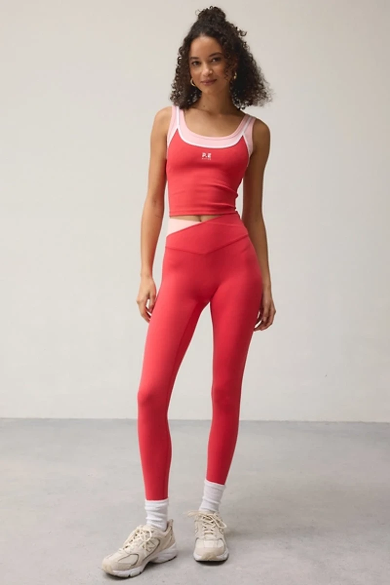 P.E Nation Wander Strawberry Crisscross Waistband Legging