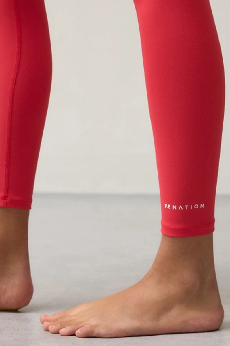 P.E Nation Wander Strawberry Crisscross Waistband Legging