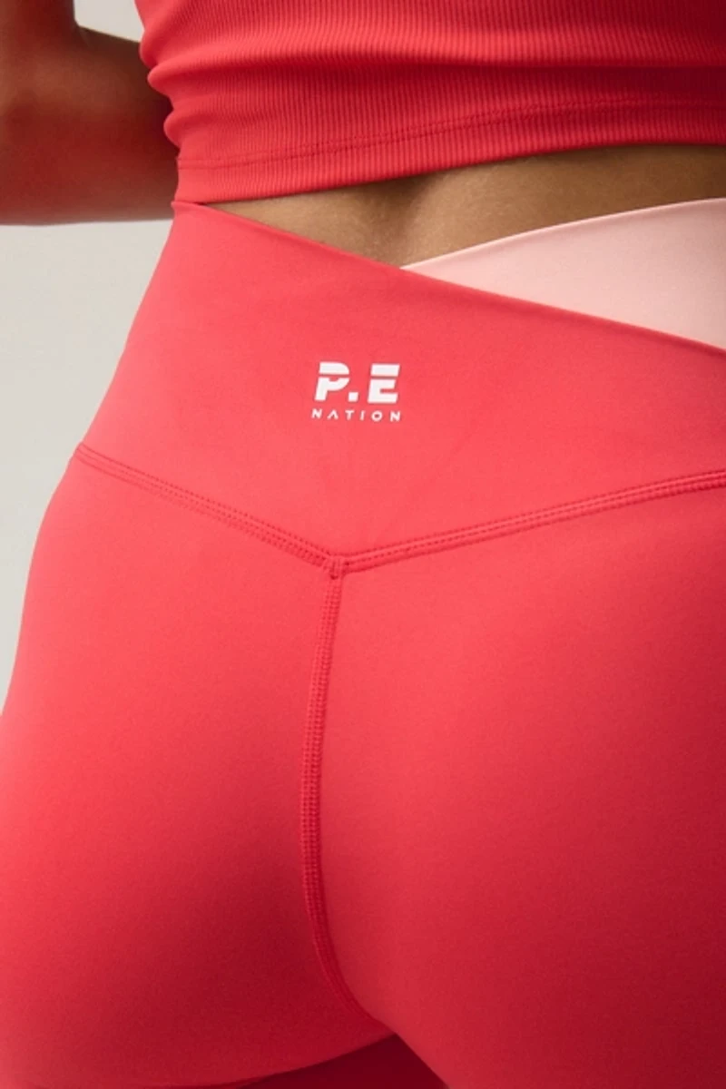 P.E Nation Wander Strawberry Crisscross Waistband Legging