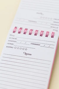 PIPSTICKS Tiny Reading Log Mini Notebook