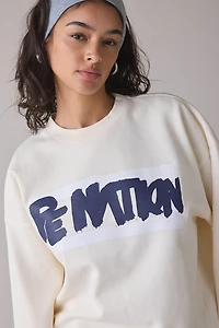 P.E Nation Frontline Graphic Crew Neck Pullover