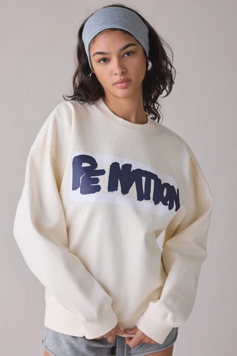 P.E Nation Frontline Graphic Crew Neck Pullover