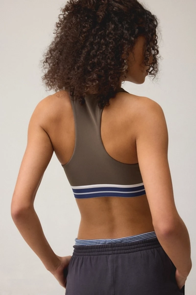 P.E Nation Avant Major Brown Scoop Neck Sports Bra