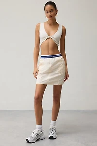 P.E Nation Avant Whisper White Mini Skirt