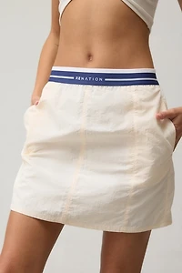 P.E Nation Avant Whisper White Mini Skirt