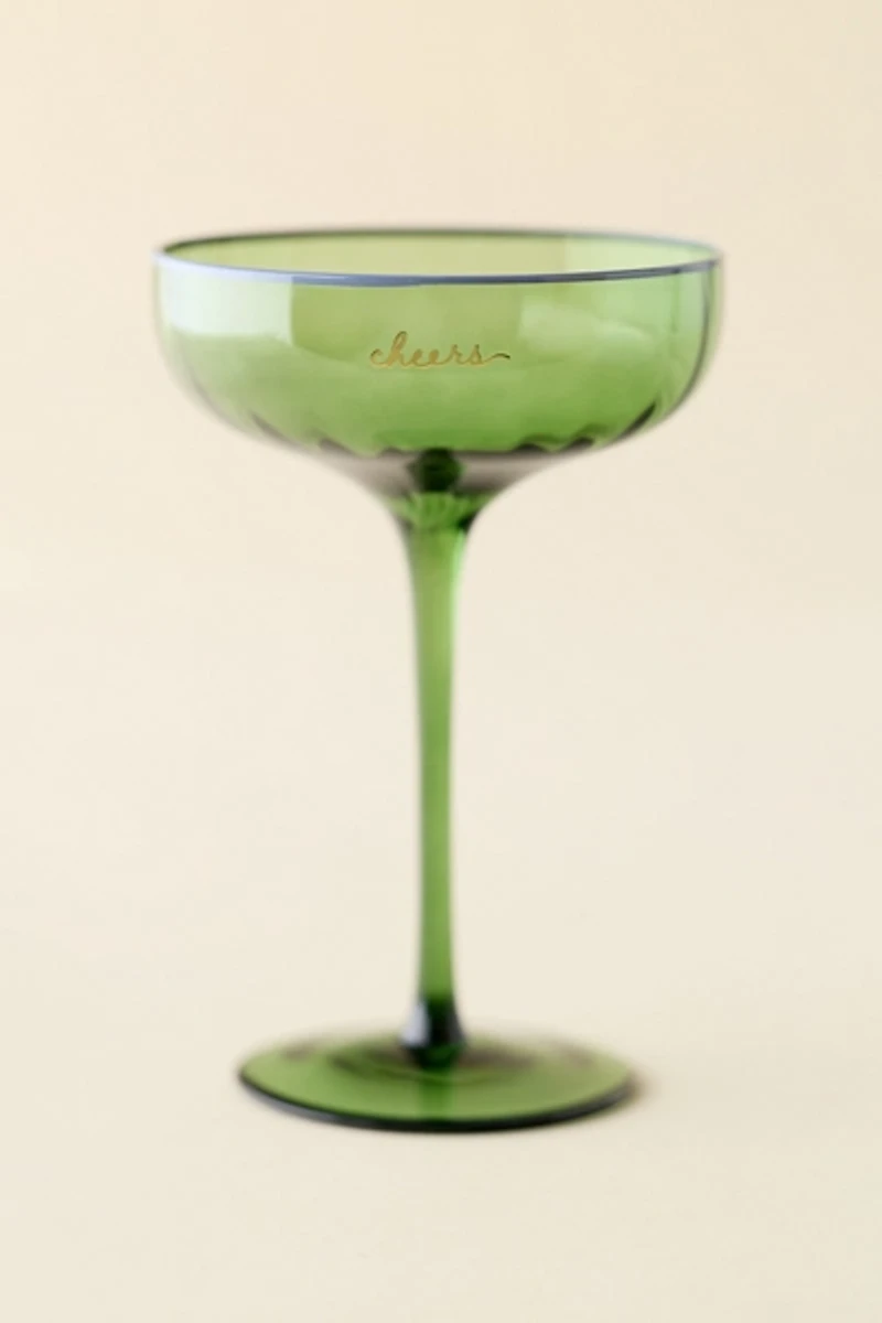 Emergency Celebration 6 oz Crystal Coupe Glass