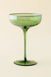 Emergency Celebration 6 oz Crystal Coupe Glass