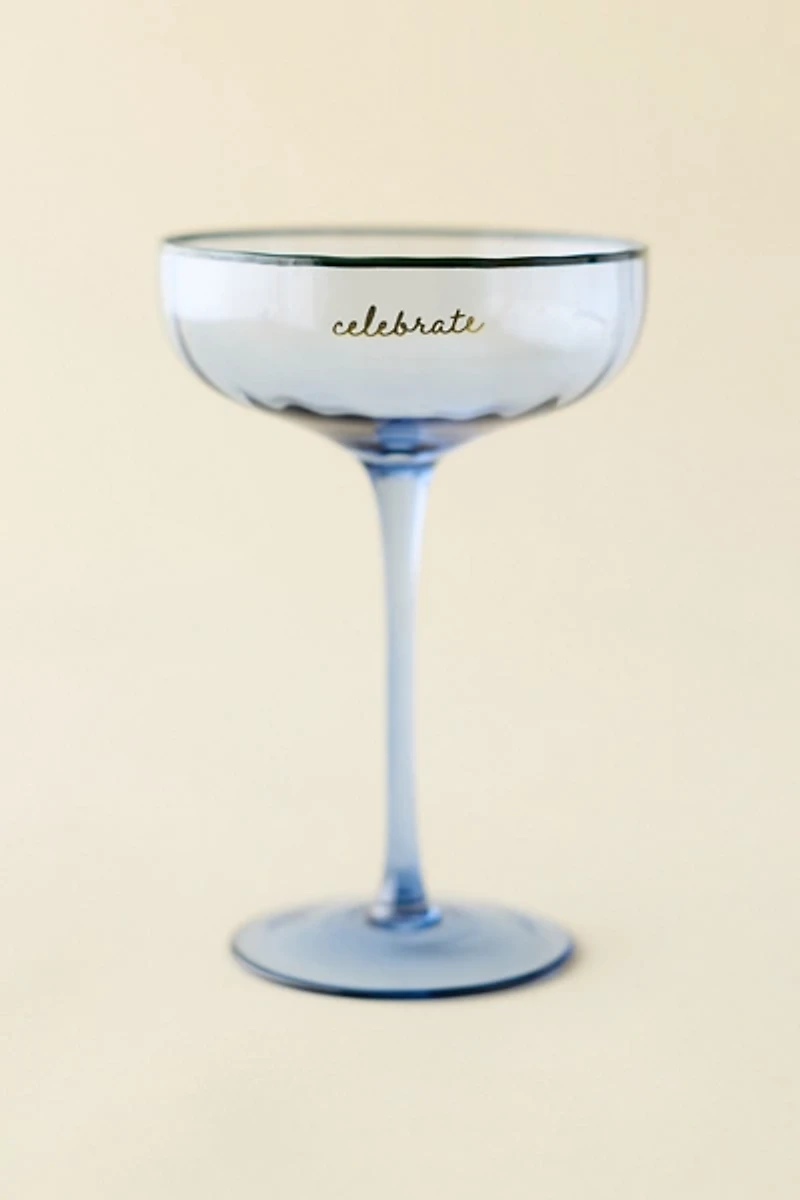 Emergency Celebration 6 oz Crystal Coupe Glass