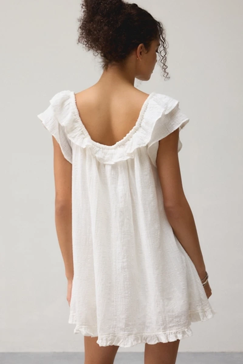 Out From Under Golden Hour Ruffle Swing Romper