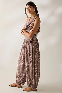 Out From Under Seaside Cowl Neck Halter Jumpsuit
