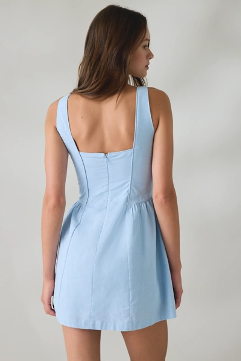 MINKPINK Ines Square Neck Corset Mini Dress