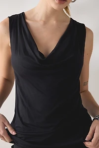 UO Marni Drape Cowl Neck Tank Top