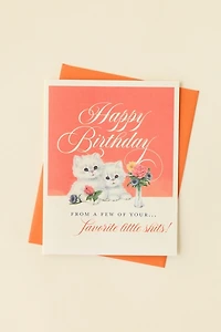 Offensive + Delightful Little S**** Cat Birthday Card