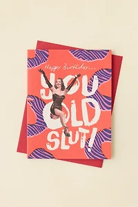 Offensive + Delightful Old Birthday Card