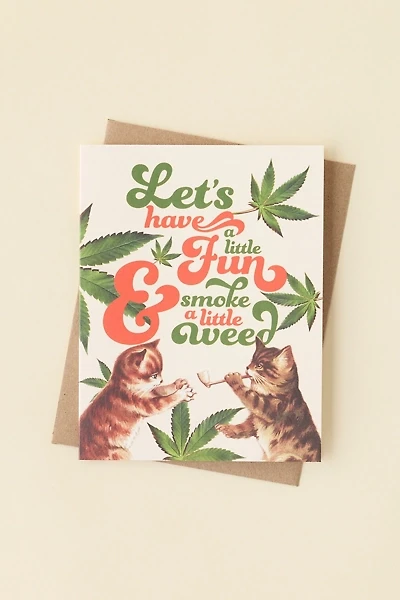 Offensive + Delightful A Little Herbal Cat Birthday Card
