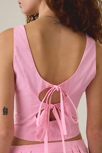 MINKPINK Gaia Tie-Back Bustier Top