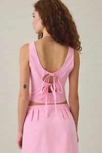 MINKPINK Gaia Tie-Back Bustier Top