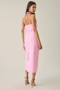 MINKPINK Gaia Y-Neck Halter Midi Dress