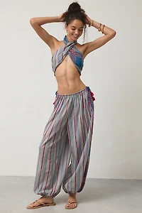 Out From Under Golden Hour Embellished Side-Tie Balloon Pants