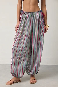 Out From Under Golden Hour Embellished Side-Tie Balloon Pants