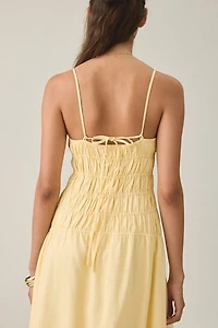 MINKPINK Grazia Drop Waist Shirred Maxi Dress