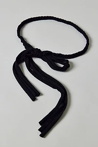 Braided Jersey Skinny Wrap Scarf