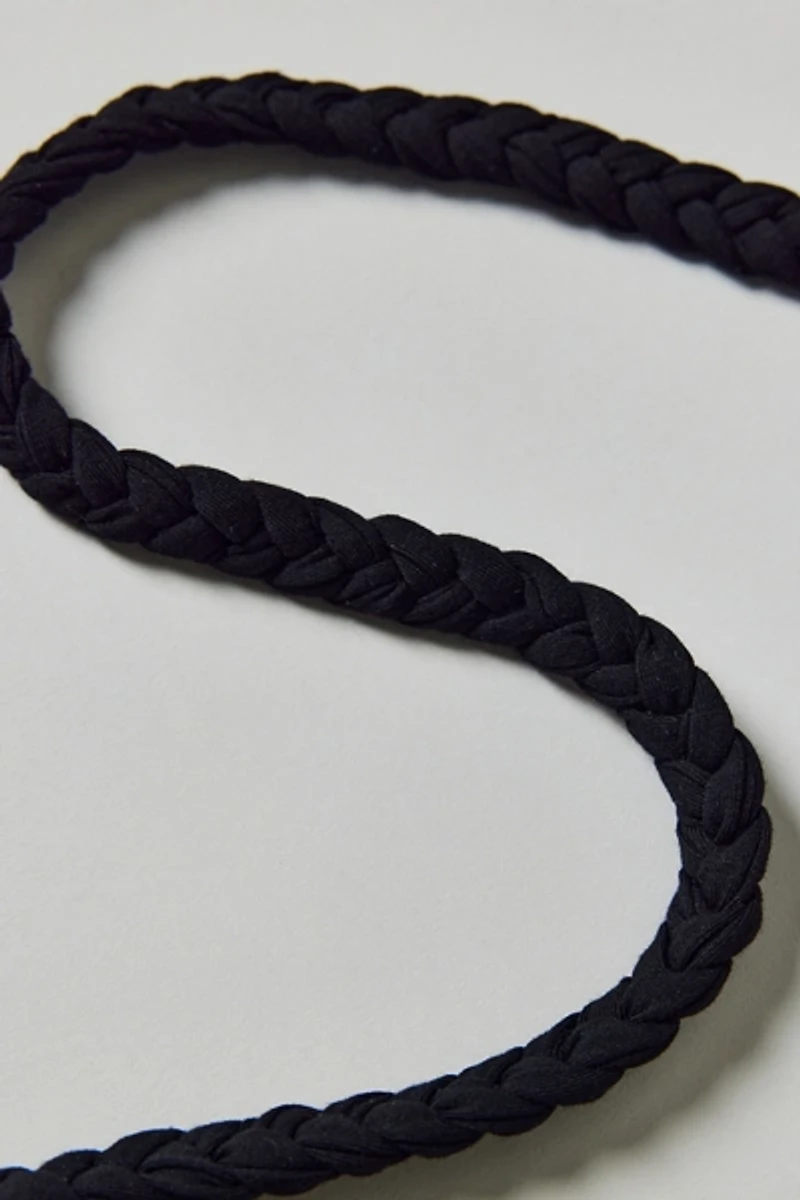 Braided Jersey Skinny Wrap Scarf