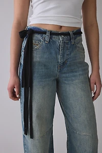 Braided Jersey Skinny Wrap Scarf