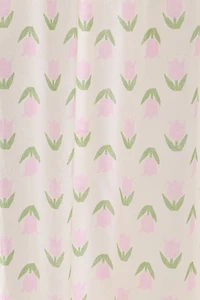Emeila Tulip Patterned Shower Curtain